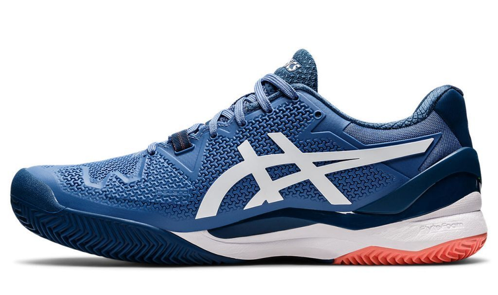 Мужские кроссовки теннисные Asics Gel-Resolution 8 Clay - blue harmony/white