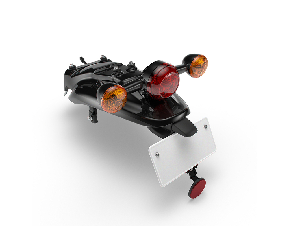 Заднее крыло с креплением номера Royal Enfield, черного цвета, арт. KXA00142