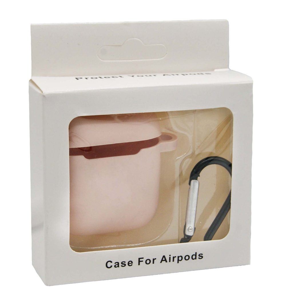 Чехол для AirPods/AirPods 2 APL (Pink Sand) с LOGO