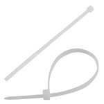 Стяжки кабельные, 100шт, 200,8мм, белый