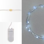 Гирлянда светодиодная Роса с крупными каплями 2м, 20LED, БЕЛЫЙ, IP20, 2хCR2032 в комплекте NEON-NIGH