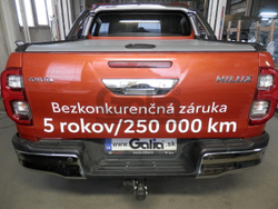 Фаркоп оцинкованный Galia T078C для TOYOTA HILUX, PICK UP, 2015-(паспорт и сертификат в комплекте)(без электрики)