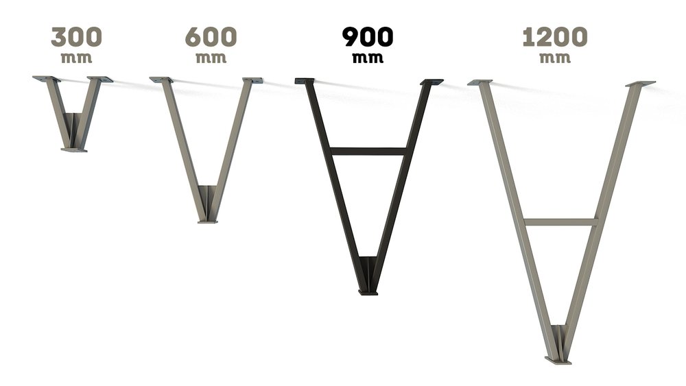 Потолочный кронштейн для монорельсы, H=1200 мм