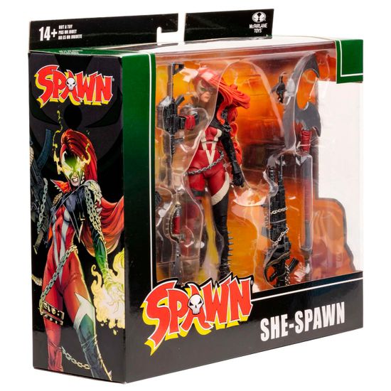 Фигурка McFarlane Raven Spawn She Spawn, 18 см / Фигурка по мотивам франшизы "Спаун", Никс