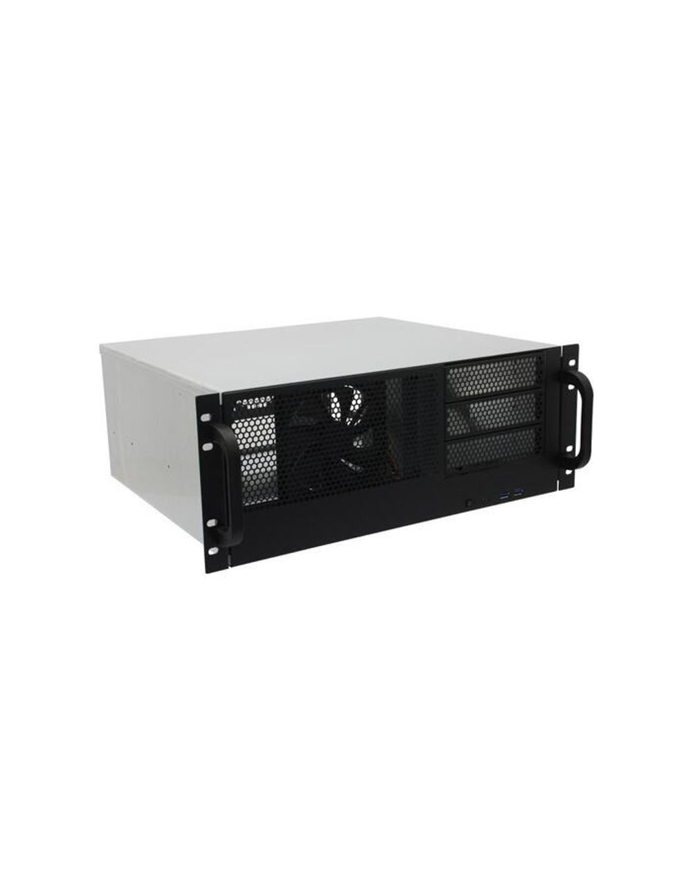 Procase RM438-B-0 Корпус 4U server case,3x5.25+8HDD,черный,без блока питания,глубина 380мм, MB ATX 12"x9.6"
