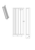 Полка с полотенцедержателем AltroBagno Aperto 081504 Cr