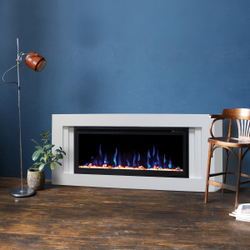 Электрокамин RealFlame Stockholm WT белый с очагом Saphir 42