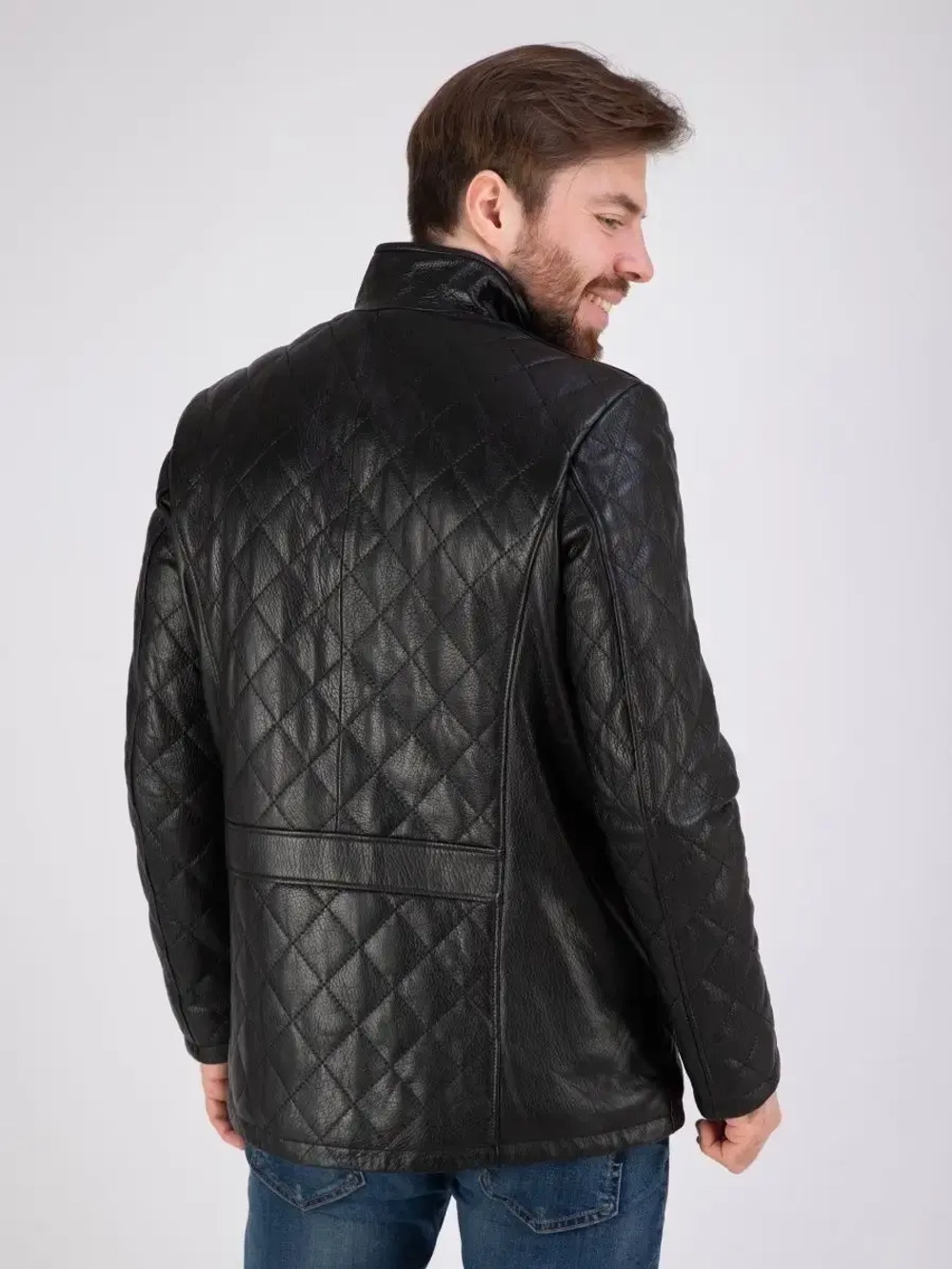 Куртка кожаная из натуральной кожи демисезон