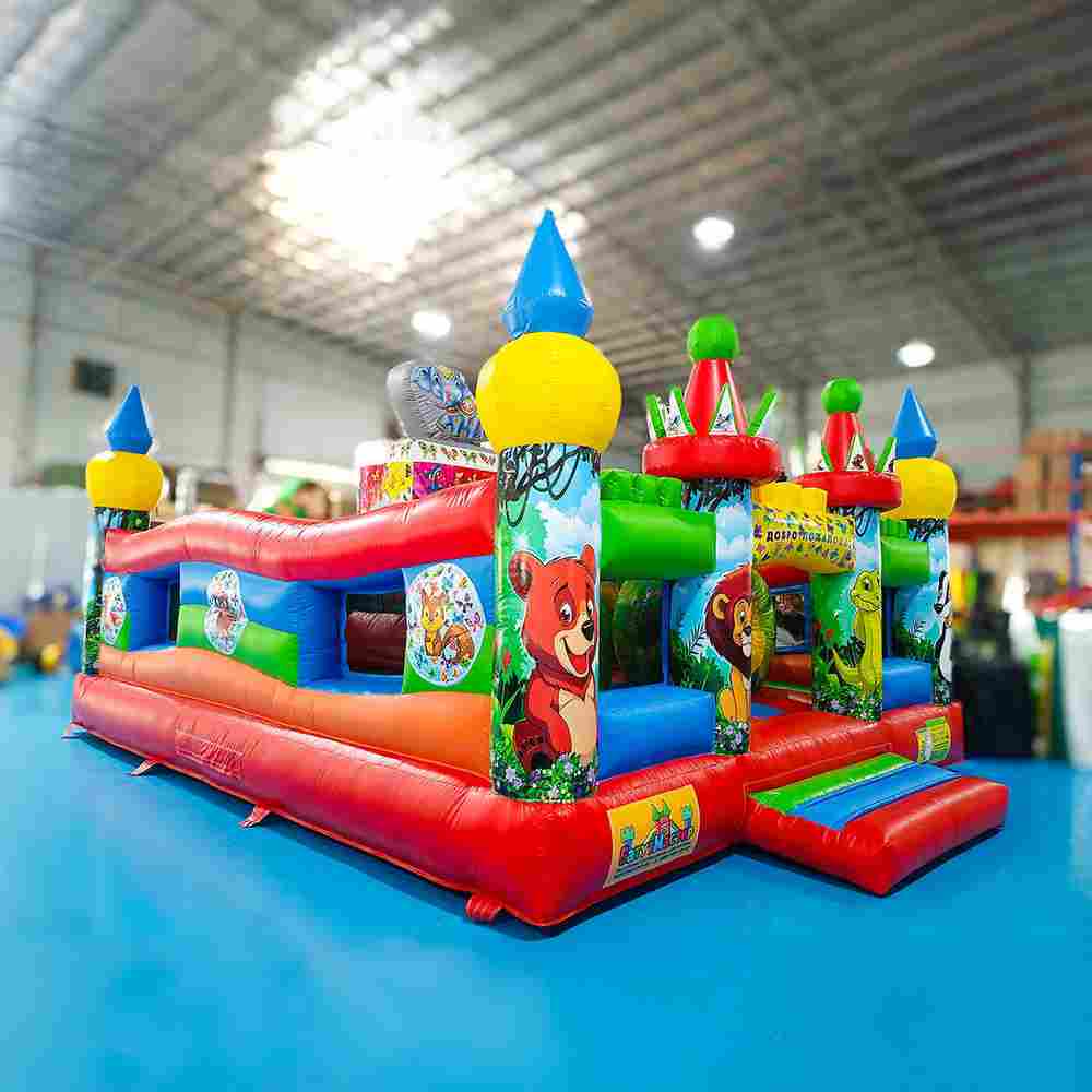 Коммерческий надувной батут "Сафари приключения" 6*5*2.8 м