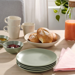 IKEA FÄRGKLAR  (ИКЕА ФÄРГКЛАР)  -  Тарелка, матовый зеленый, 20 см