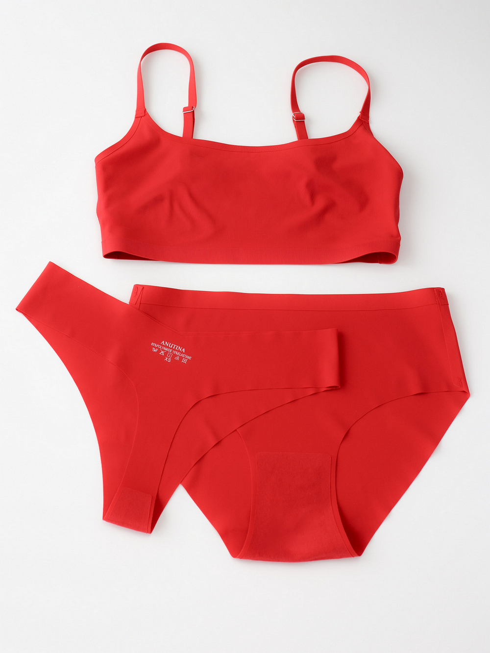 Слипы бесшовные цвет Красный, размер L