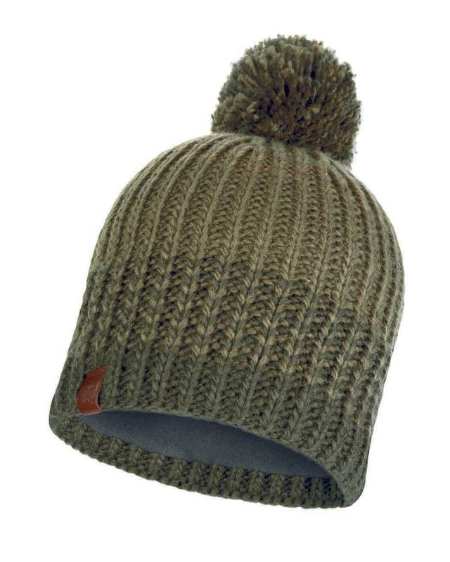 Шапка вязаная с флисом Buff Hat Knitted Polar Borae Khaki Фото 1