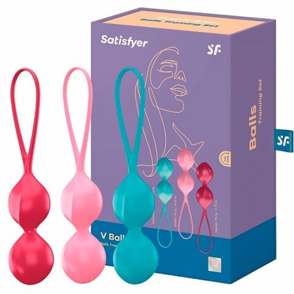 Вагинальные шарики Satisfyer V Balls (набор из 3шт.)