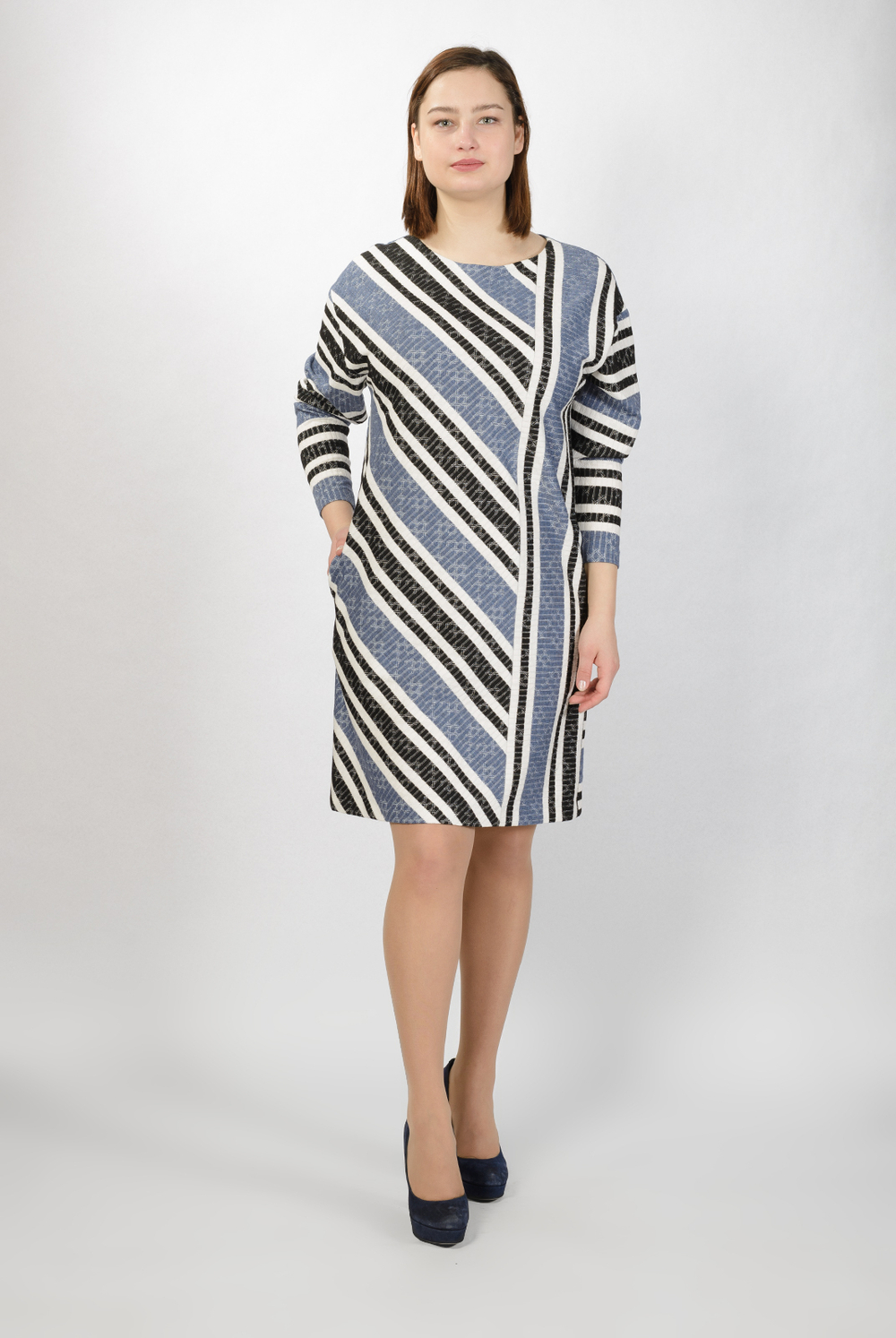 Платье-туника 2747ЛПА, полоска #112Па212747ЛПА