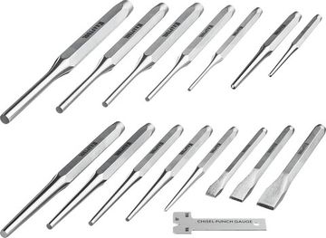 KRAFTOOL Grand-15, 15 предметов, набор зубил и кернеров (21075-H15)