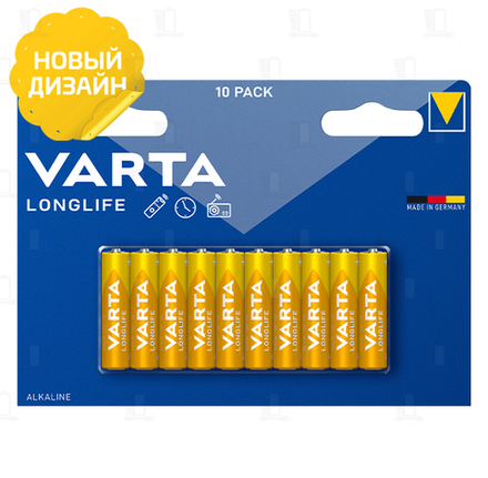 Элемент питания VARTA LONGLIFE LR03 BL10 4103 (1/20)