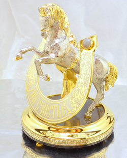 Подкова "На счастье". Агат