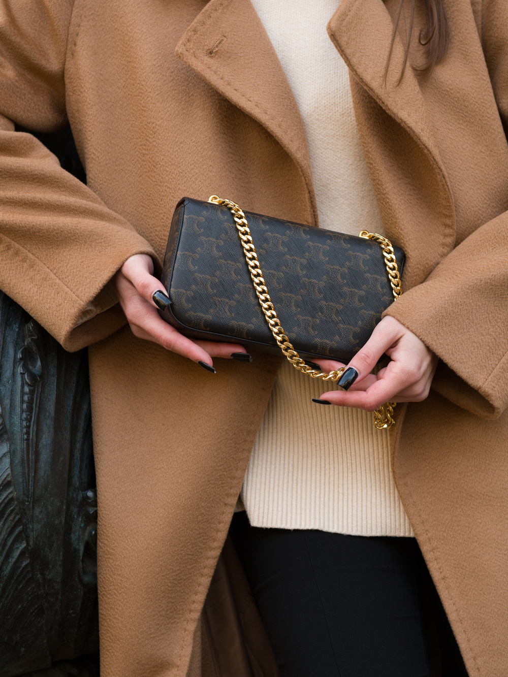 Celine Triomphe Chain Shoulder Bag