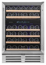 Винный шкаф Temptech Premium WPQ60DCS нерж. сталь