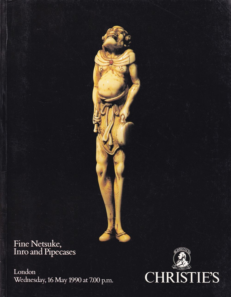 Каталог аукциона Christie's, Лондон, Редкие нэцкэ, инро и кисеты от 16 мая 1990 года
