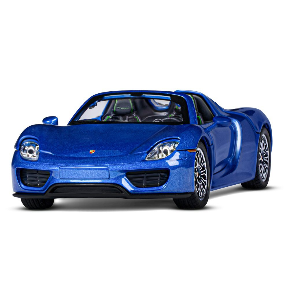 Модель 1:24, Porsche 918 Spyder, синий перламутр, откр. двери, капот и  багажник, свет, звук - купить с доставкой по России | Семафор-toys