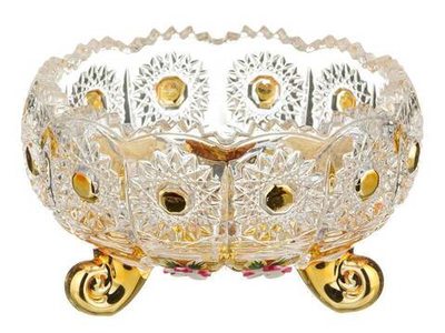 Конфетница "Gold Glass" 11см