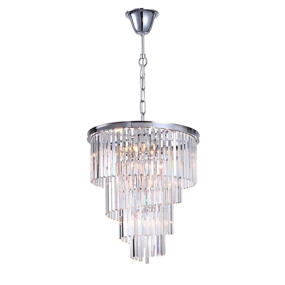 Люстра Helix chrome/clear