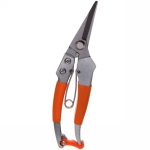 Секатор-ножницы садовые 7,5» (19,5см) «Дачник» гальваническое покрытие, алюминиевые комбинированный ручки ДоброСад