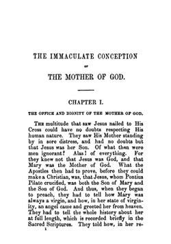 The Immaculate Conception of the Mother of God | William Bernard Ullathorne
