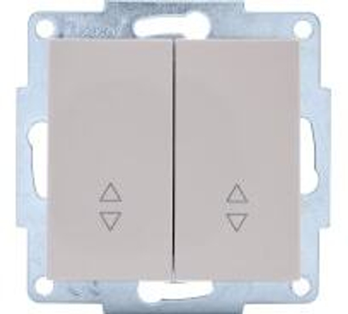 VESNA 742 0288 106 Выключатель проходной двойной белый (механизм)