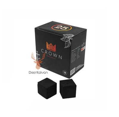 Уголь для кальяна "Crown" (25 мм.) 18 шт.