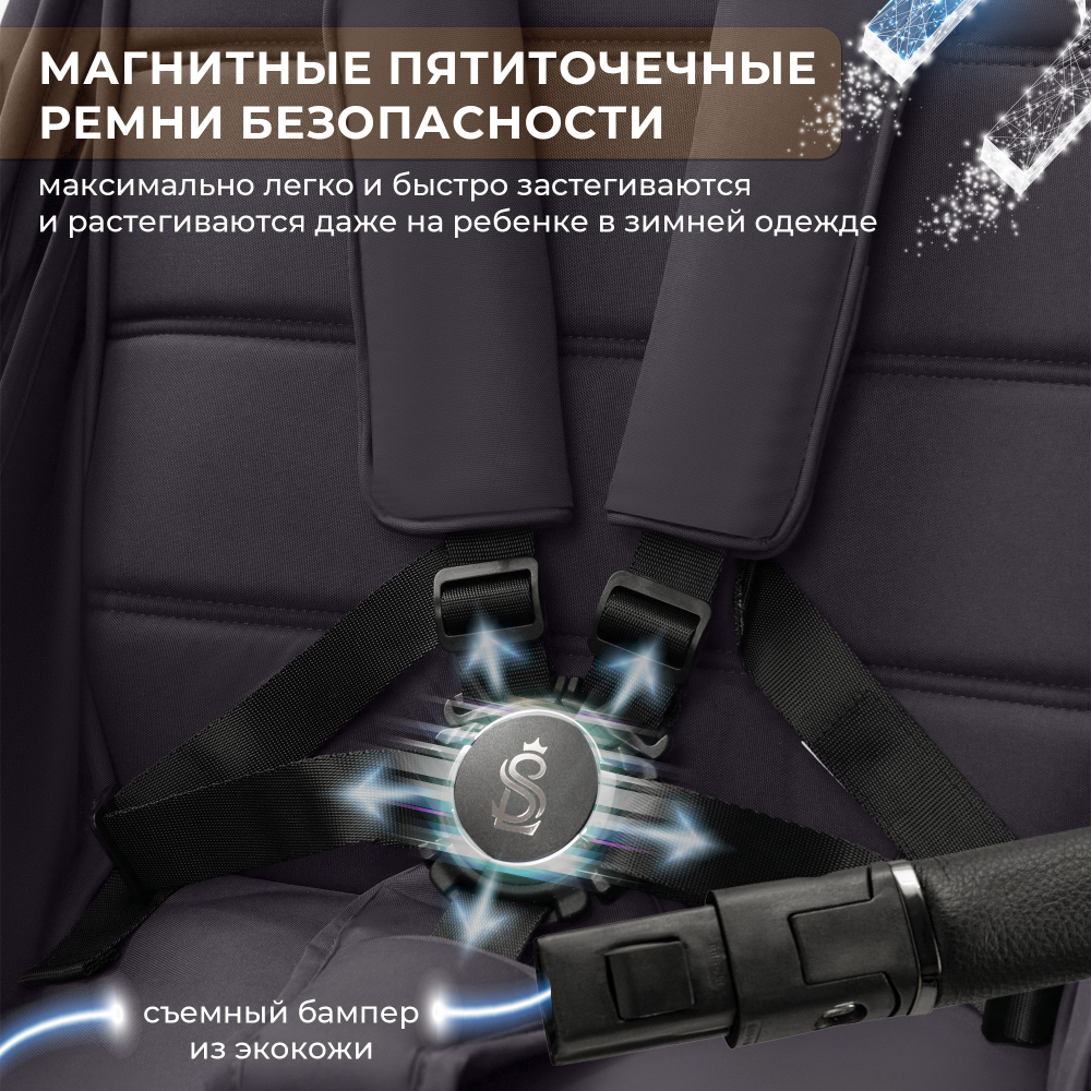 Прогулочная коляска SBL Elegante S Dark Grey
