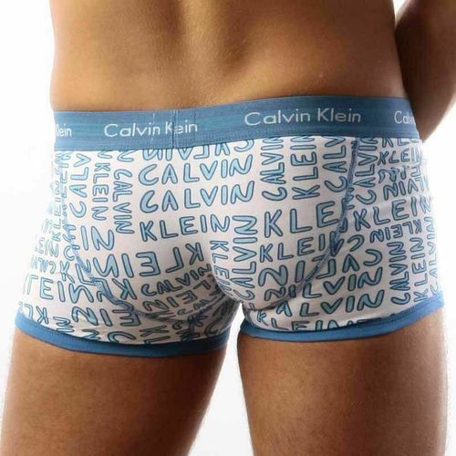 Мужские трусы боксеры Calvin Klein 365 print Blue CK