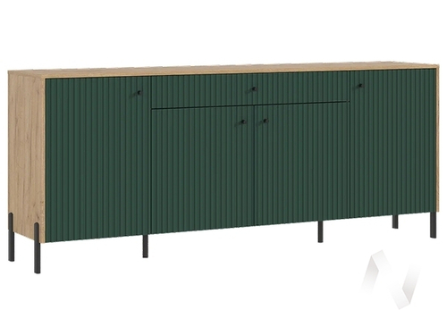 Комод (металл) Оливия (дуб крафт/браш мени грин)