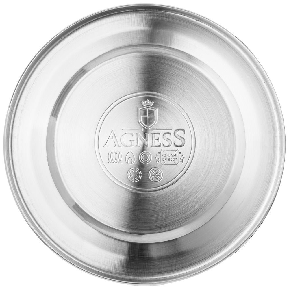 ЧАЙНИК AGNESS СО СВИСТКОМ, 3,0 Л И СКЛАДЫВАЮЩЕЙСЯ РУЧКОЙ