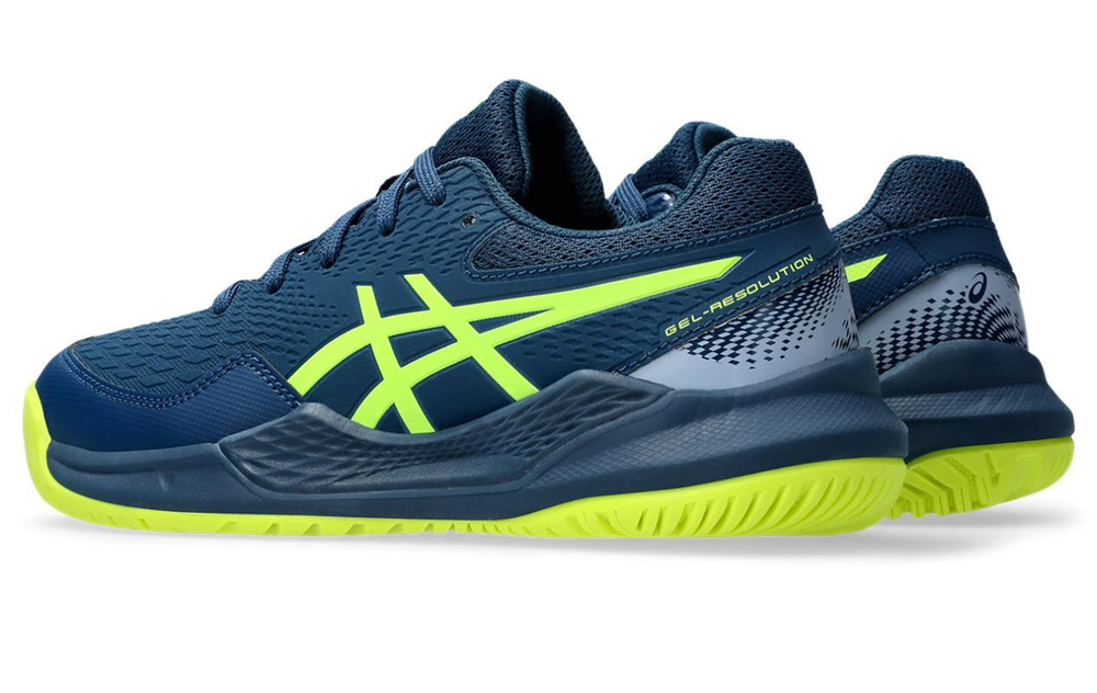 детские Кроссовки теннисные Asics Gel-Resolution 9 GS - небесный