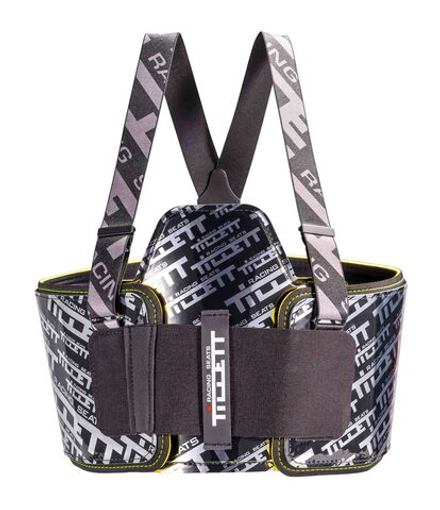 Защита ребер Tillett P1 Defender CIKFIA размер XS (70 - 81см) черная/серебряная