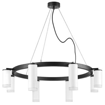 Люстра подвесная 8*GU10 LR0188643640 черный/белый Rullo Lightstar