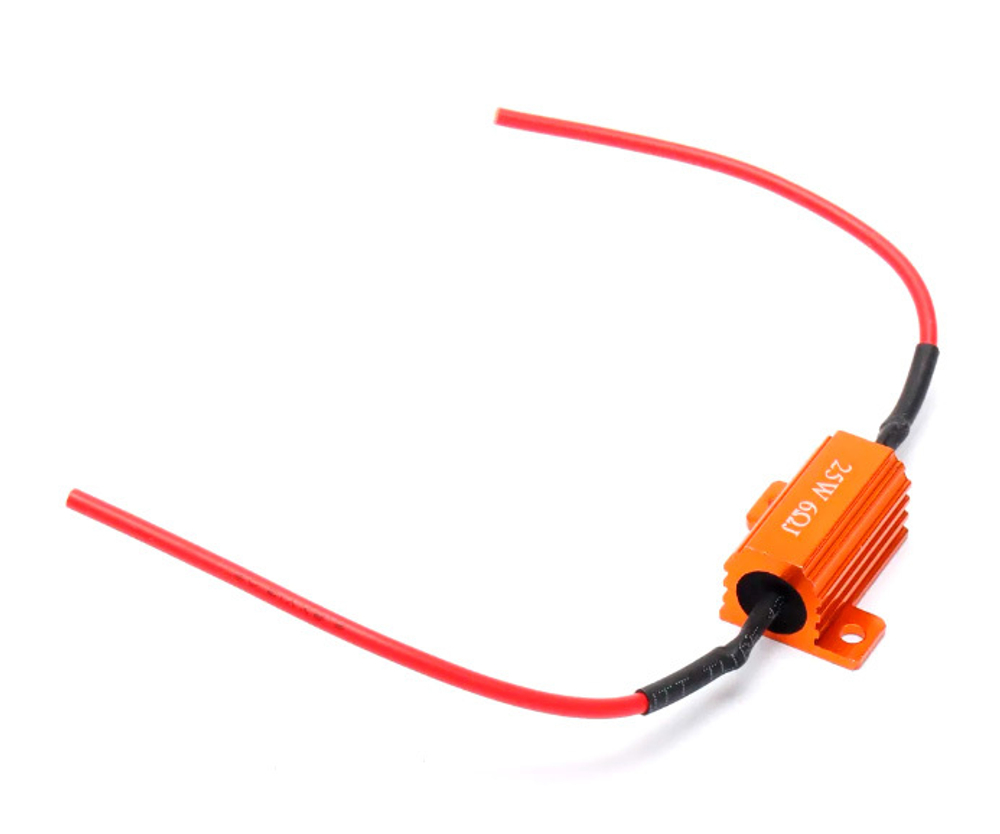 Сопротивление/резистор 25W 6RJ с фиксатором, 1шт