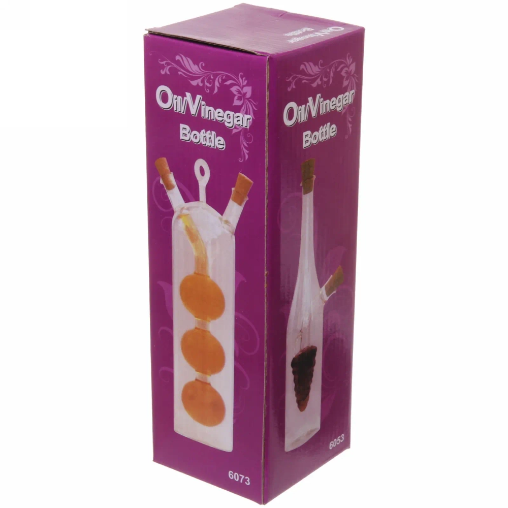 Бутылка стеклянная для специй 500мл «Хай-Тек» с пробковой крышкой, шарики