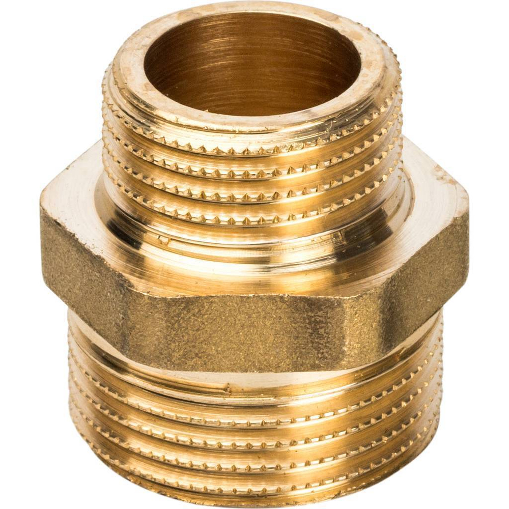 Ниппель STOUT переходной 3/4"x1/2" НР/НР