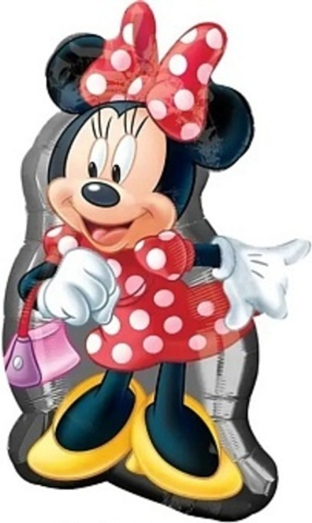К Фигура Минни Маус в красном платье 65 см.