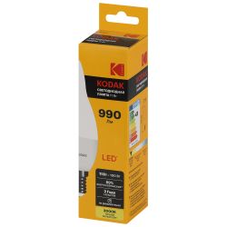Лампочка светодиодная Kodak LED KODAK BXS-11W-830-E14 E14 / Е14 11Вт свеча на ветру теплый белый свет | Лампы cветодиодные Свеча (B/C)