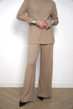 Lilit брюки из шерсти в бежевом