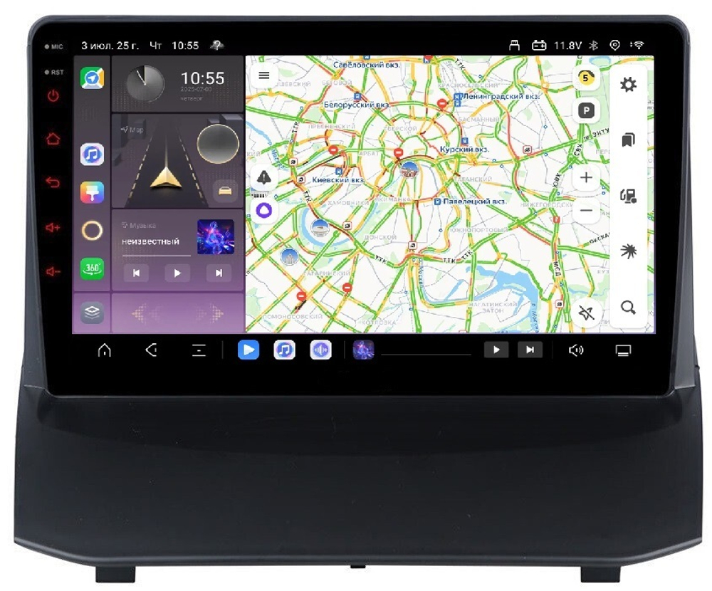 Магнитола для Ford Fiesta 2008-2014 - Carmedia OL-9285 QLed, Android 13, TS20, CarPlay, SIM-слот