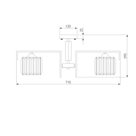 Потолочная люстра Eurosvet April 10126/5 золото/прозрачный хрусталь Strotskis Smart