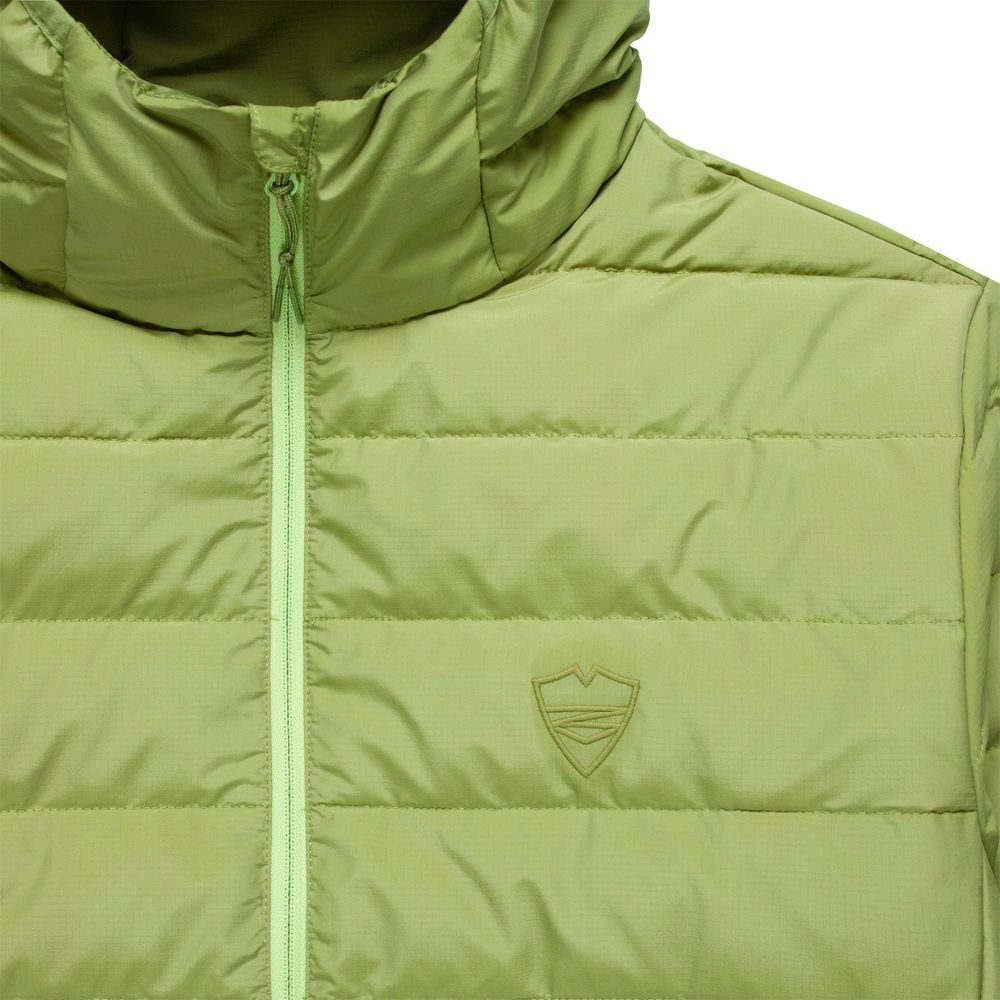 Пуховик Питерский щит Дюран зеленый