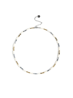 Чокер "Hematite pearl gray" Silver