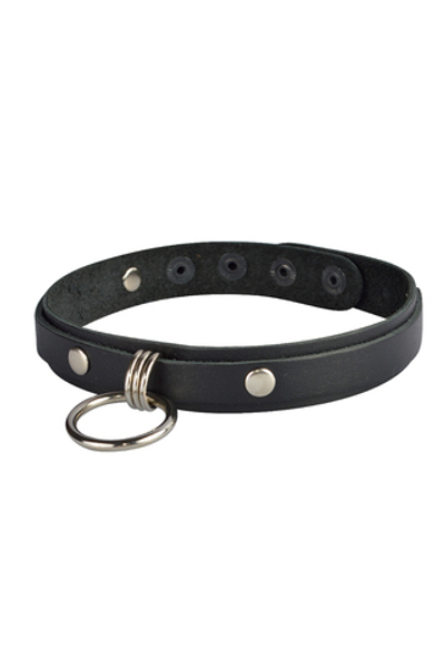 Чокер Sitabella двойной с кольцом чёрный