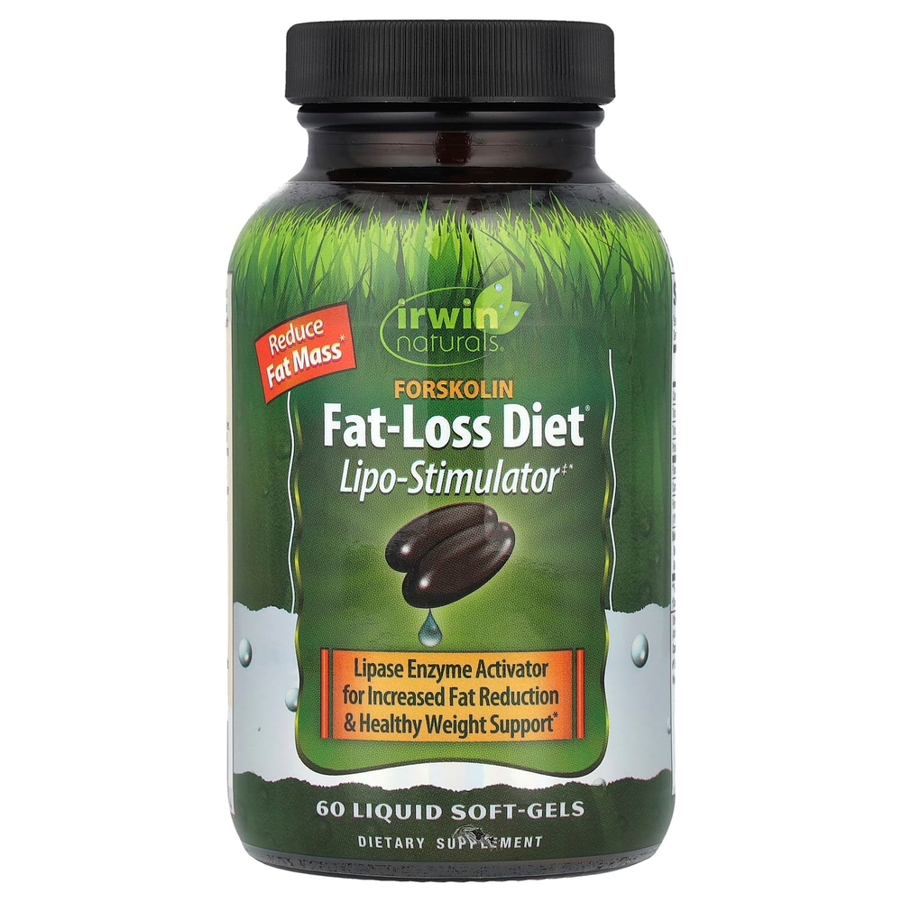 Irwin Naturals, Forskolin Fat-Loss Diet®, 60 жидких капсул